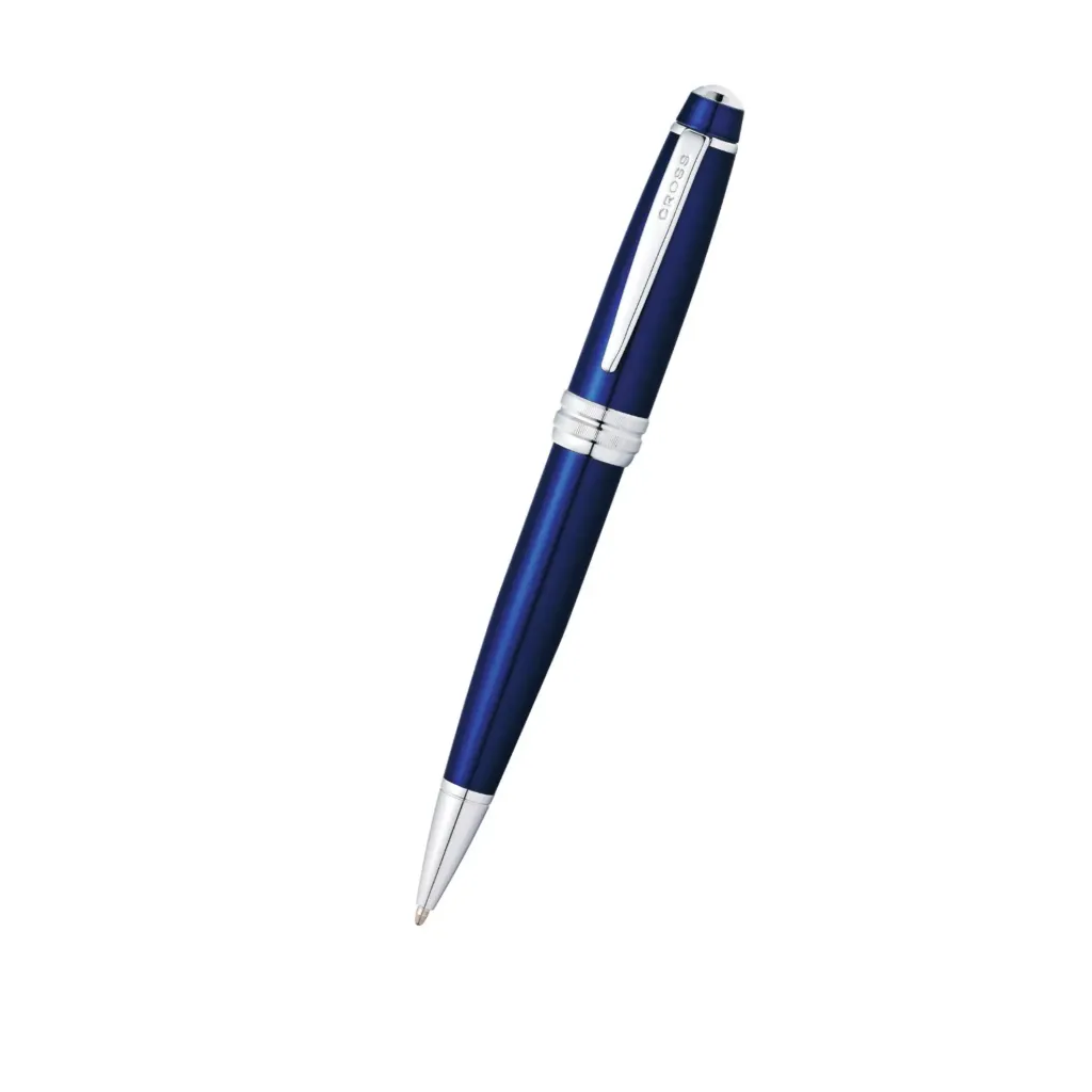 [AT0452-12] Cross Bailey Blue Lacquer with Polished Chrome Appointment Ballpoint Pen