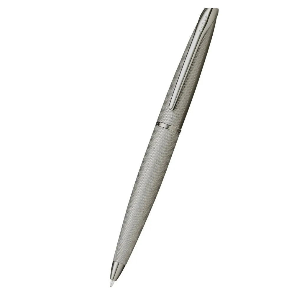 [882-46] Cross ATX Titanium Gray PVD Etched Diamond Pattern with Polished Titanium Gray PVD Appointments Ballpoint Pen