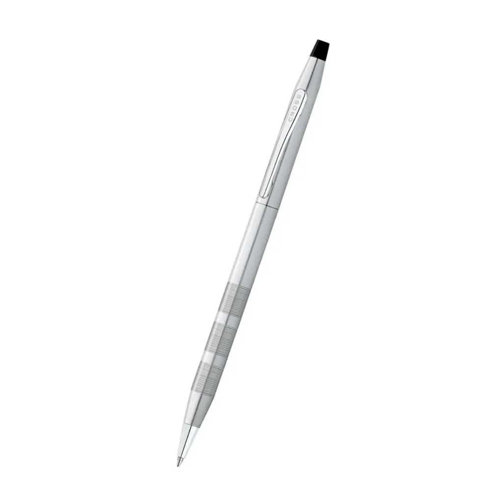 [AT0082-14] Cross Classic Century Satin Chrome with Polished Chrome Appointments Ballpoint Pen